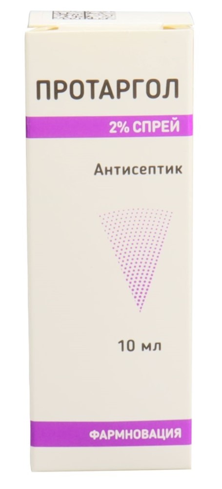Изображение товара Протаргол 2% спрей фармновация средство дезинф (антисептик) 10 мл