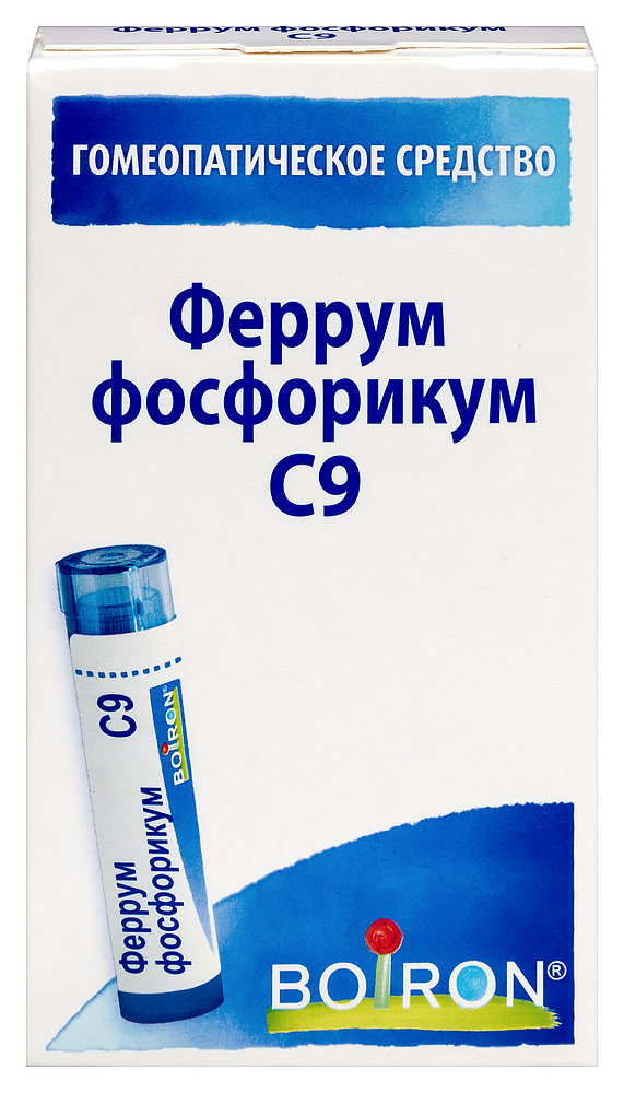 Изображение товара Феррум фосфорикум C9 гомеопатические гранулы 4 г минерально-химический препарат