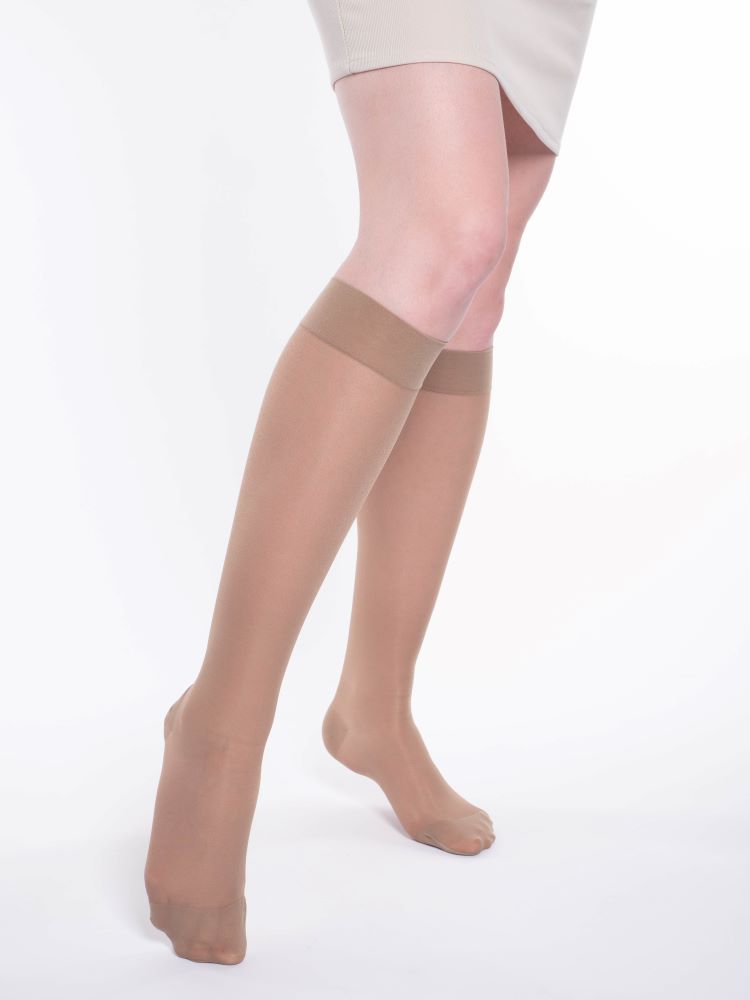 Изображение товара Эргомформа компрессионные гольфы класс 2 4 телесные для вен и ног