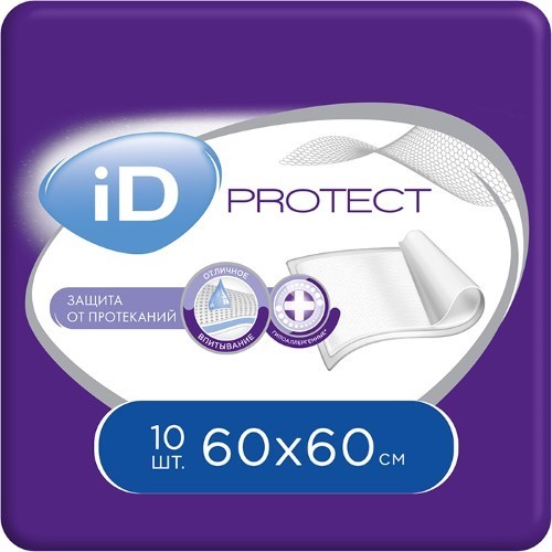Изображение товара ID пеленки одноразовые впитывающие 60x60 10 шт.