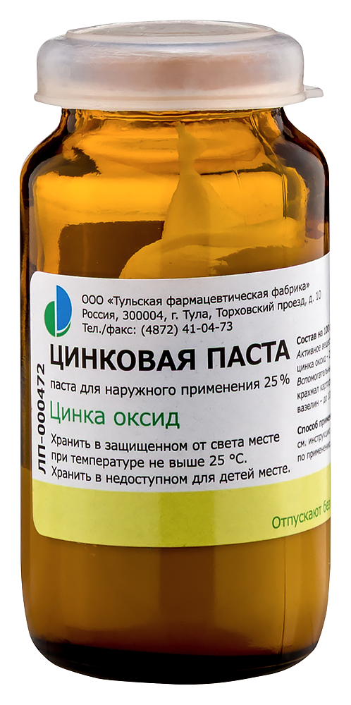 Изображение товара Цинковая паста банка паста для наружного применения 25 гр
