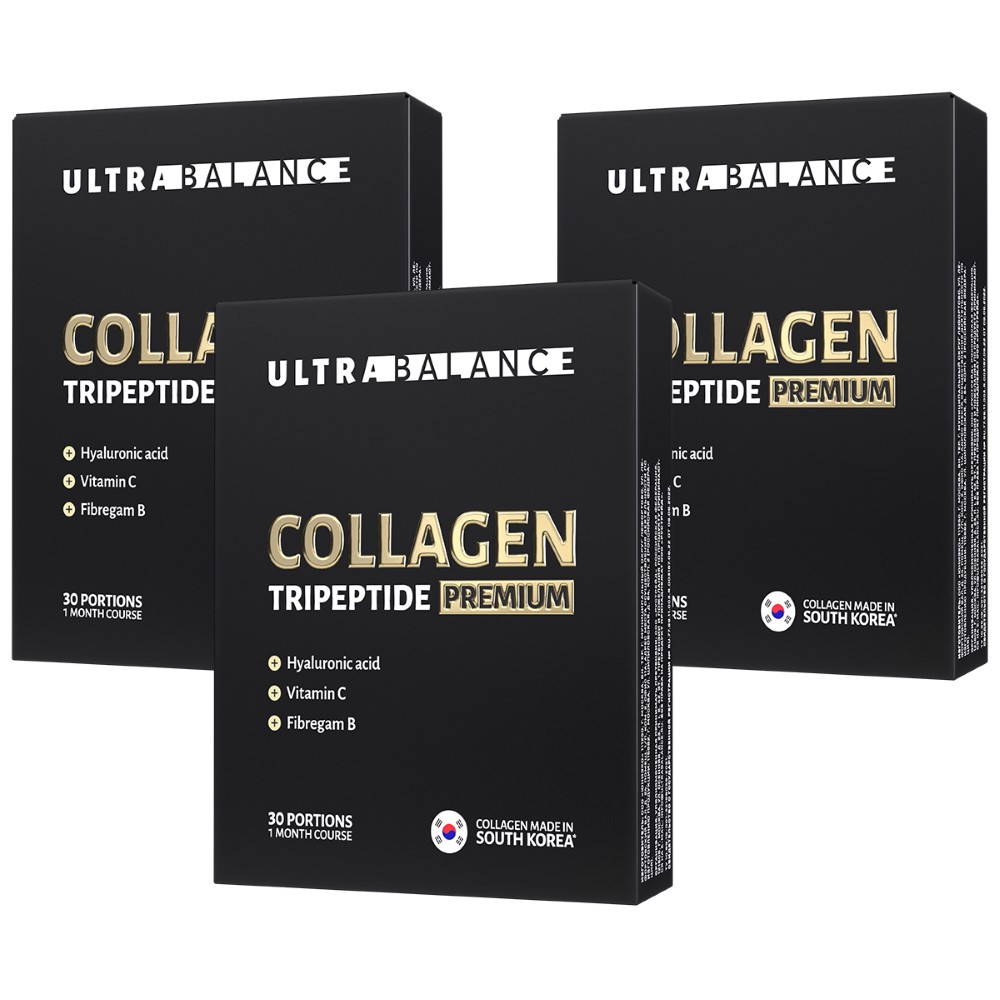 Изображение товара Набор из 3 уп. Ultrabalance коллаген трипептид премиум 30 шт. пакет-саше массой 1,9 г порошок Изображение товара Набор из 3 уп. Ultrabalance коллаген трипептид премиум 30 шт. пакет-саше массой 1,9 г порошок