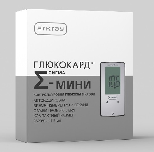 Глюкометр глюкокард сигма-мини с тест-полосками инструкция по применению