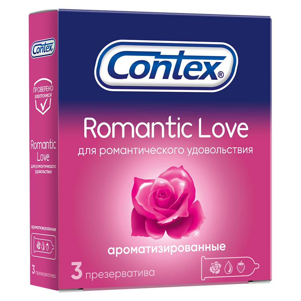 Изображение товара Contex презерватив romantic love ароматизированные 3 шт.