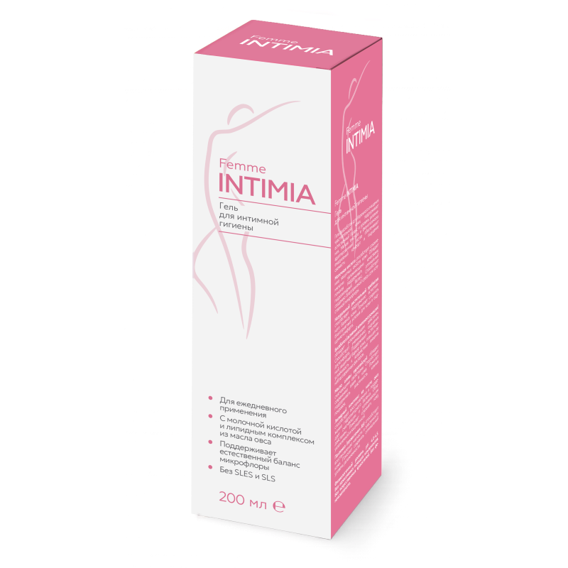 Изображение товара Гель для интимной гигиены Femme INTIMIA 200 мл Эркафарм для ежедневного ухода