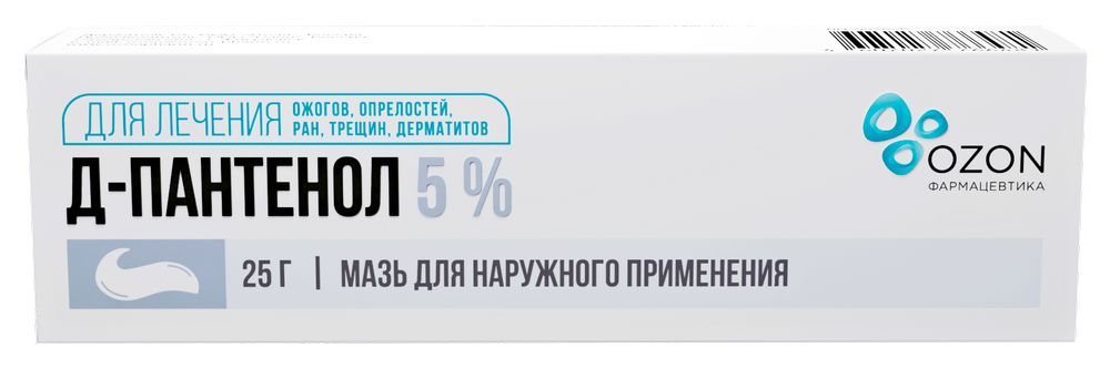 Д-ПАНТЕНОЛ ПЛЮС АНТИСЕПТИК 5%+0,776% 30Г. КРЕМ Д/НАРУЖ. ПРИМ. ТУБА /ОЗОН/