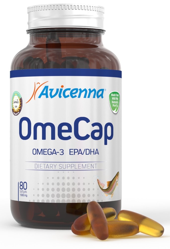 Изображение товара Авиценна Омекап 80 капсул 1300 мг добавка к пище Омега-3