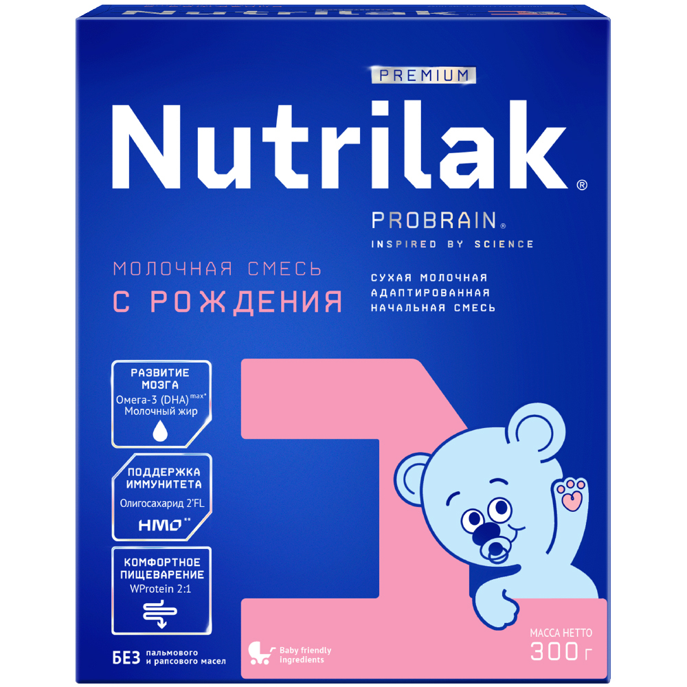 Изображение товара Nutrilak premium 1 смесь сухая детская для 0-6 мес 300г