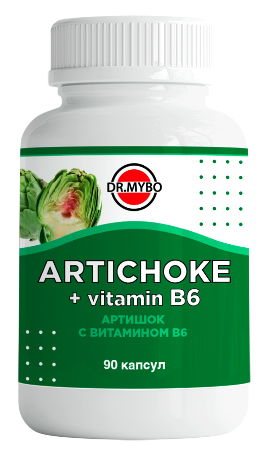 Изображение товара Dr mybo артишок с витамином в 6 90 шт. капсулы массой 0,34 г
