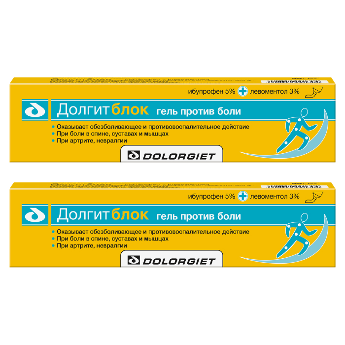 Изображение товара Набор ДОЛГИТБЛОК 5%+3% 150,0 ГЕЛЬ Д/НАРУЖ ПРИМ из 2-х уп со скидкой