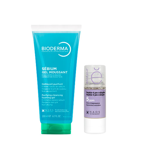 Изображение товара Набор BIODERMA SEBIUM ОЧИЩАЮЩИЙ ГЕЛЬ БЕЗ ПОМПЫ 200МЛ + ETAT PUR СЫВОРОТКА ПЕПТИД-4 ПРО-КОЛЛАГЕН 15МЛ Изображение товара Набор BIODERMA SEBIUM ОЧИЩАЮЩИЙ ГЕЛЬ БЕЗ ПОМПЫ 200МЛ + ETAT PUR СЫВОРОТКА ПЕПТИД-4 ПРО-КОЛЛАГЕН 15МЛ