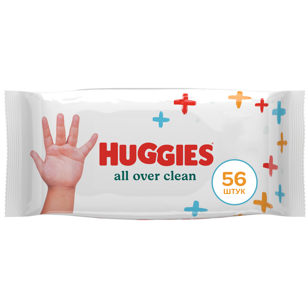HUGGIES ВЛАЖНЫЕ САЛФЕТКИ ALL OVER CLEAN N56 инструкция по применению