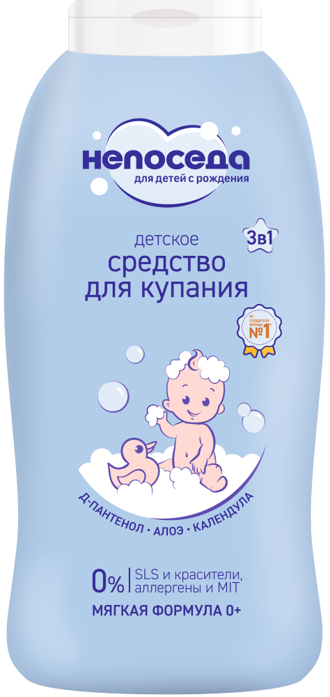 Изображение товара Непоседа средство для купания 3 в 1 детское 400 мл