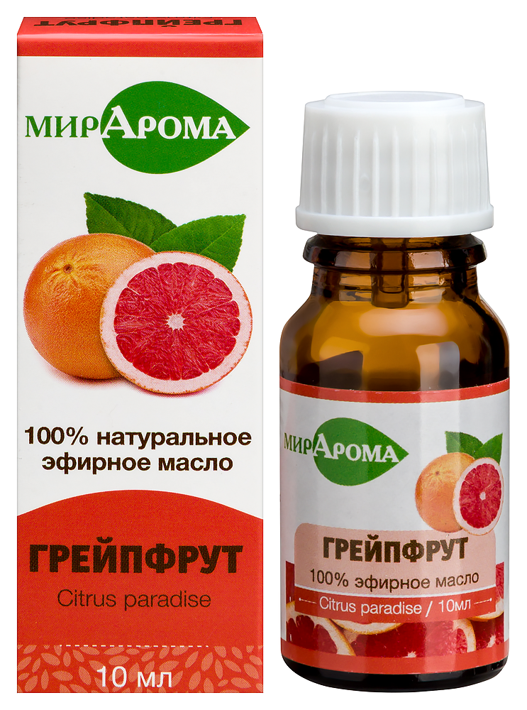 Изображение товара Мирарома эфирное масло грейпфрут 10 мл для ухода и ароматерапии Изображение товара Мирарома эфирное масло грейпфрут 10 мл для ухода и ароматерапии