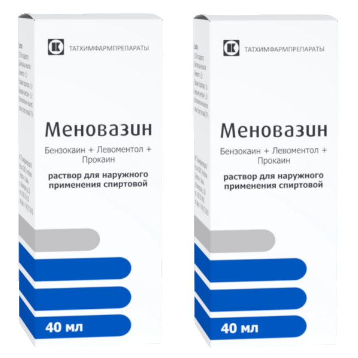 Изображение товара Набор из 2-х уп Меновазин 40 мл флакон с распылителем