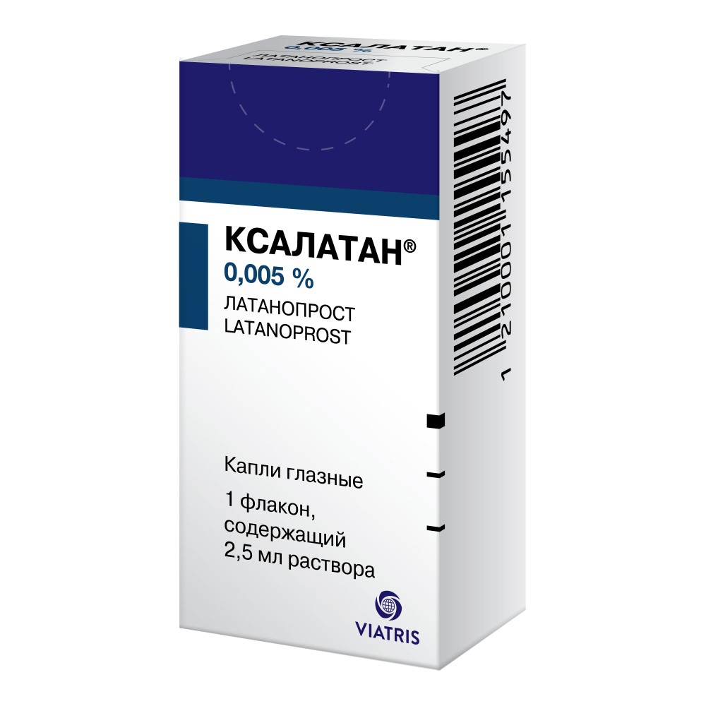 Ксалатан 0,005% флакон-капельница капли глазные 2,5 мл - цена 922 руб.,  купить в интернет аптеке в Новодвинске Ксалатан 0,005% флакон-капельница  капли глазные 2,5 мл, инструкция по применению