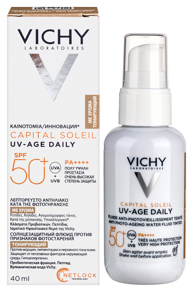 Изображение товара Vichy capital soleil тонирующий флюид UV-Age Daily SPF50+ 40 мл