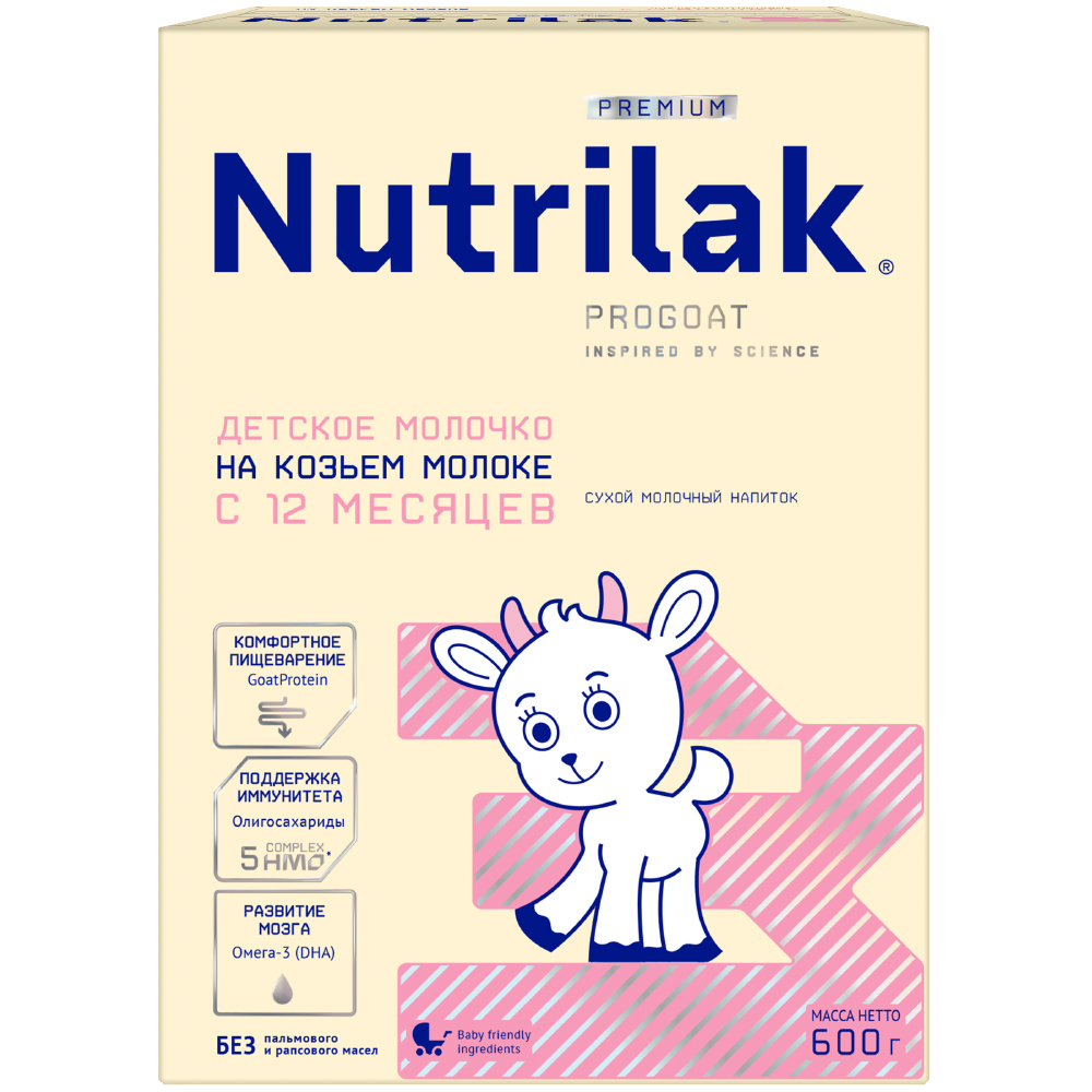 Изображение товара Nutrilak premium 3 Детское молочко на основе козьего молока 600 г