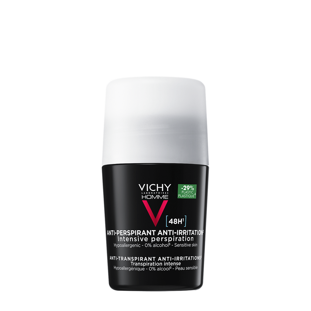 Изображение товара Vichy Homme Мужской дезодорант-антиперспирант 50 мл для чувствительной кожи Изображение товара Vichy Homme Мужской дезодорант-антиперспирант 50 мл для чувствительной кожи