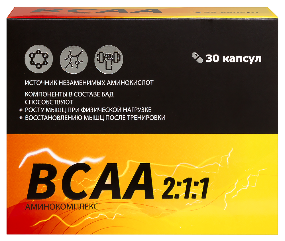 Изображение товара Витамир Bcaa аминокомплекс капсулы 30 шт. для активных спортсменов