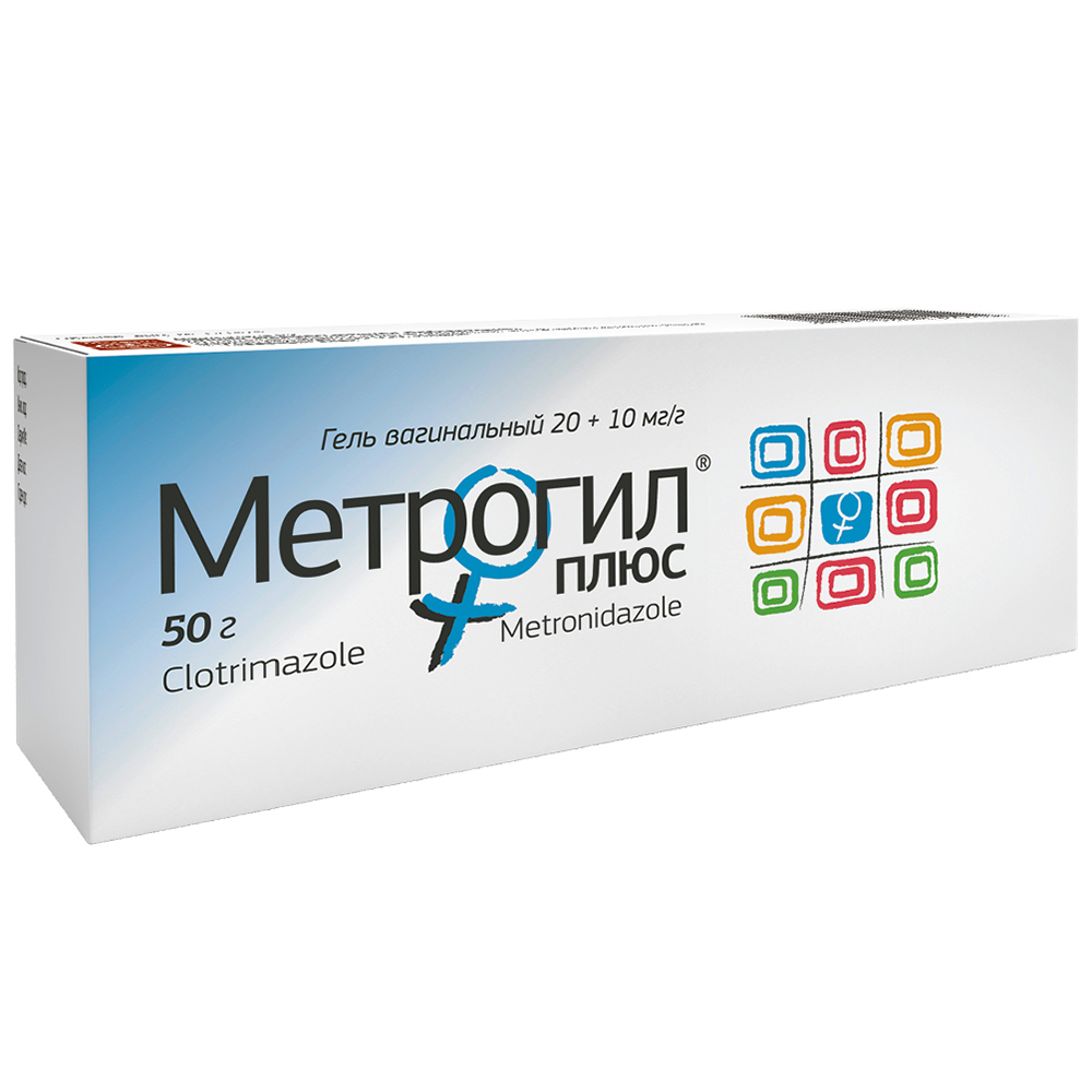 Метрогил плюс 20 мг+10 мг/г гель вагинальный 50 гр - цена 378.40 руб.,  купить в интернет аптеке в Называевске Метрогил плюс 20 мг+10 мг/г гель  вагинальный 50 гр, инструкция по применению