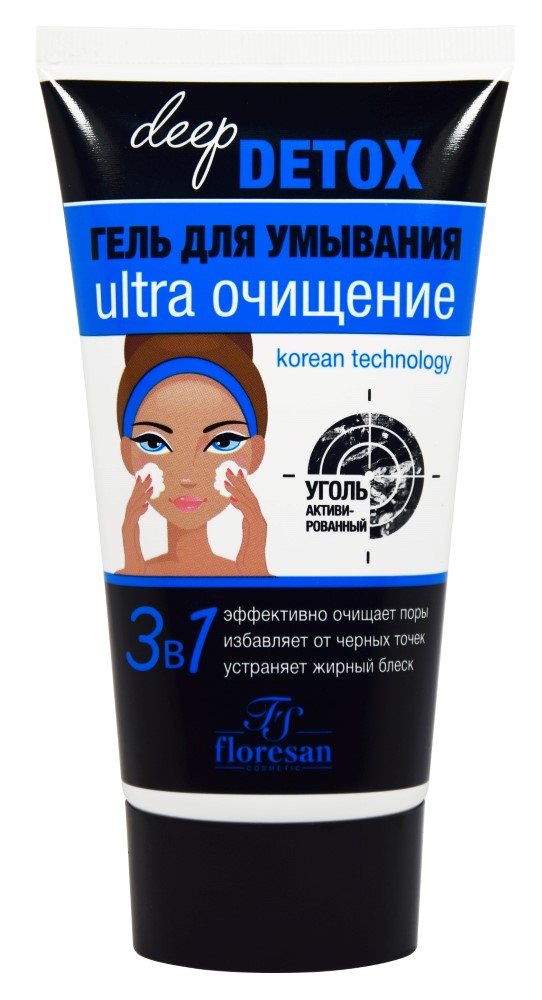 Изображение товара Floresan deep detox гель для умывания 150 мл