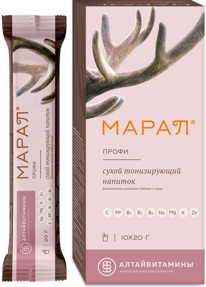 Изображение товара Марал профи сухой тонизирующий напиток 10 шт. пакет массой 20 гр порошок Изображение товара Марал профи сухой тонизирующий напиток 10 шт. пакет массой 20 гр порошок
