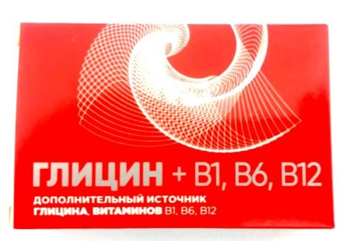 Изображение товара Глицин+b1 b6 b12 - биологическая активная добавка таблетки 20 шт.