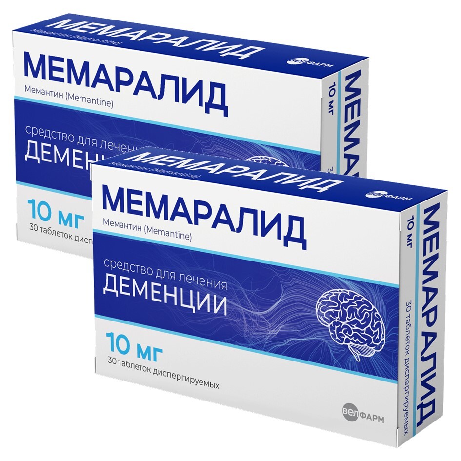 Изображение товара Набор из 2-х уп Мемаралид 10мг №30 табл со скидкой