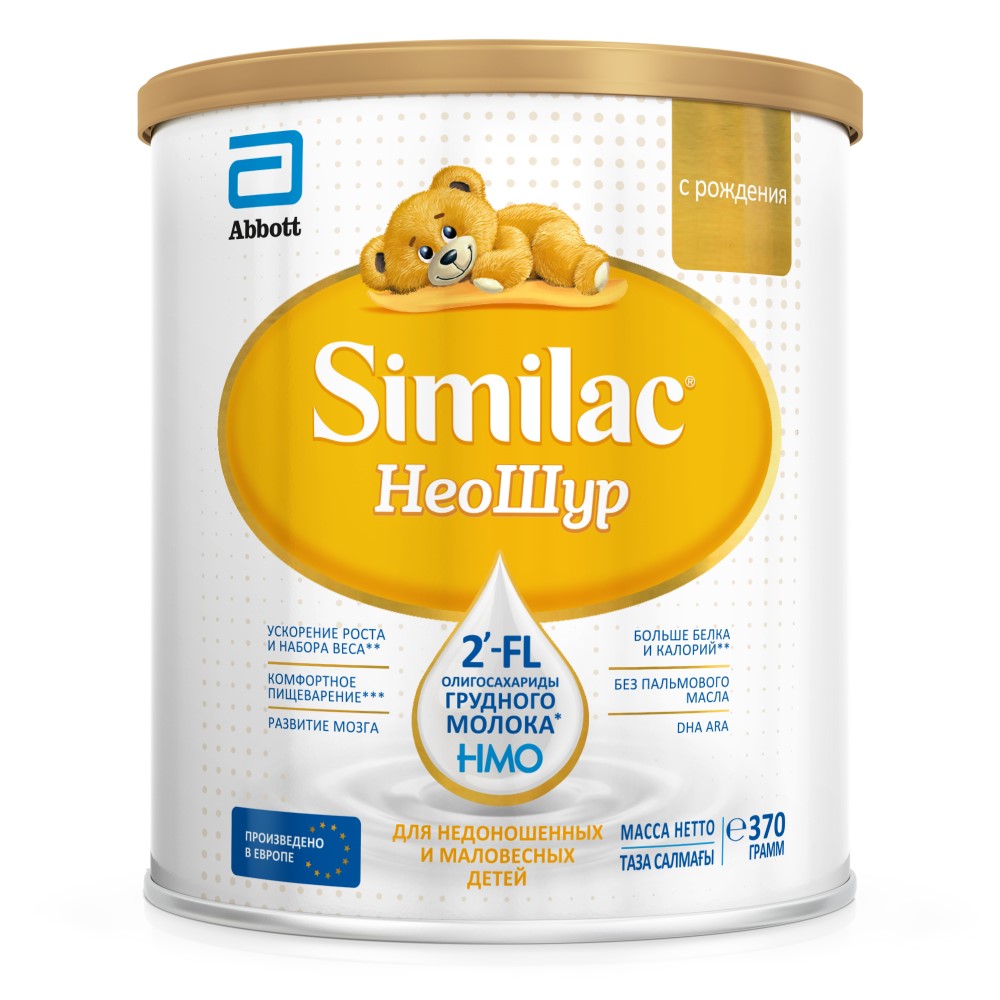 Изображение товара Сухая молочная смесь Similac Неошур для новорожденных, 370 г
