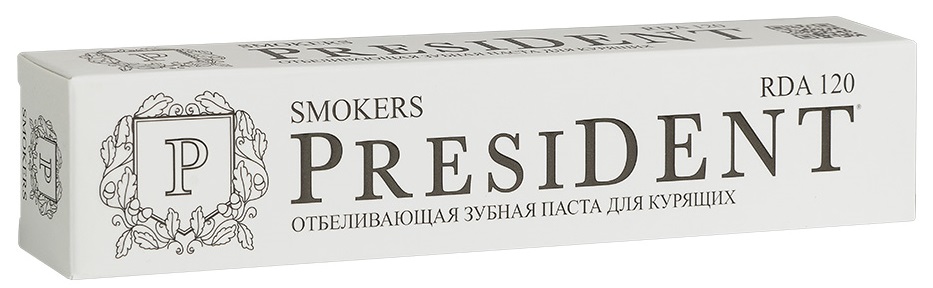 Изображение товара President smokers зубная паста 75 гр