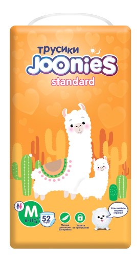 Изображение товара Joonies standard подгузники-трусики для детей размер M 6-11 кг 52 шт