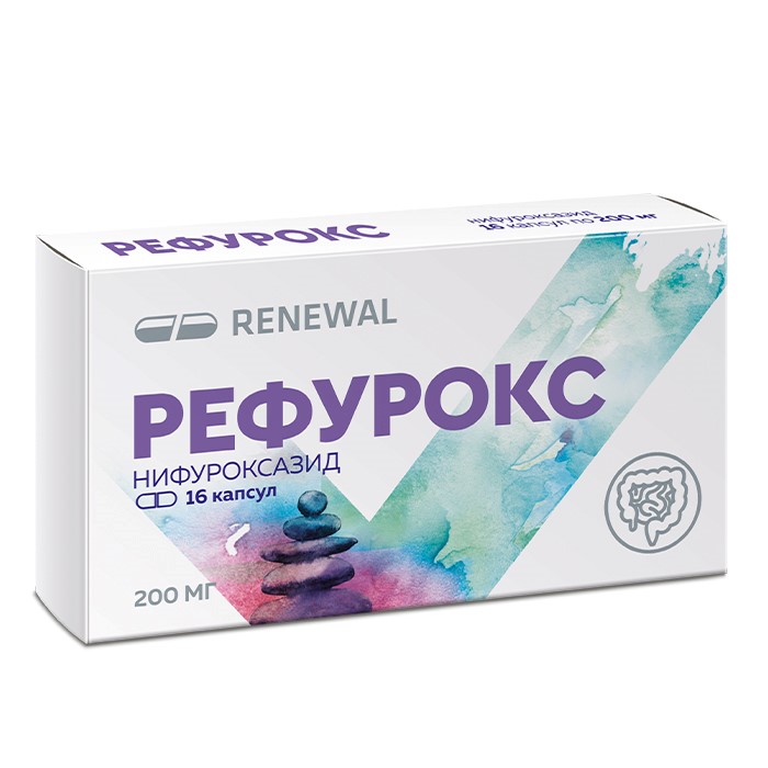 Изображение товара Рефурокс 200 мг, 16 шт. капсулы от бактериальной диареи