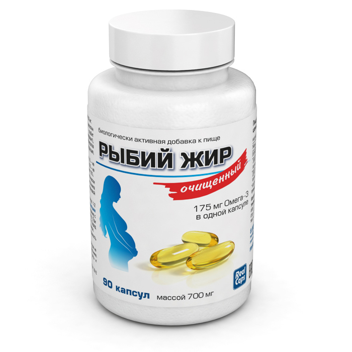 Изображение товара Рыбий жир очищенный 700 мг 90 капсул для здоровья