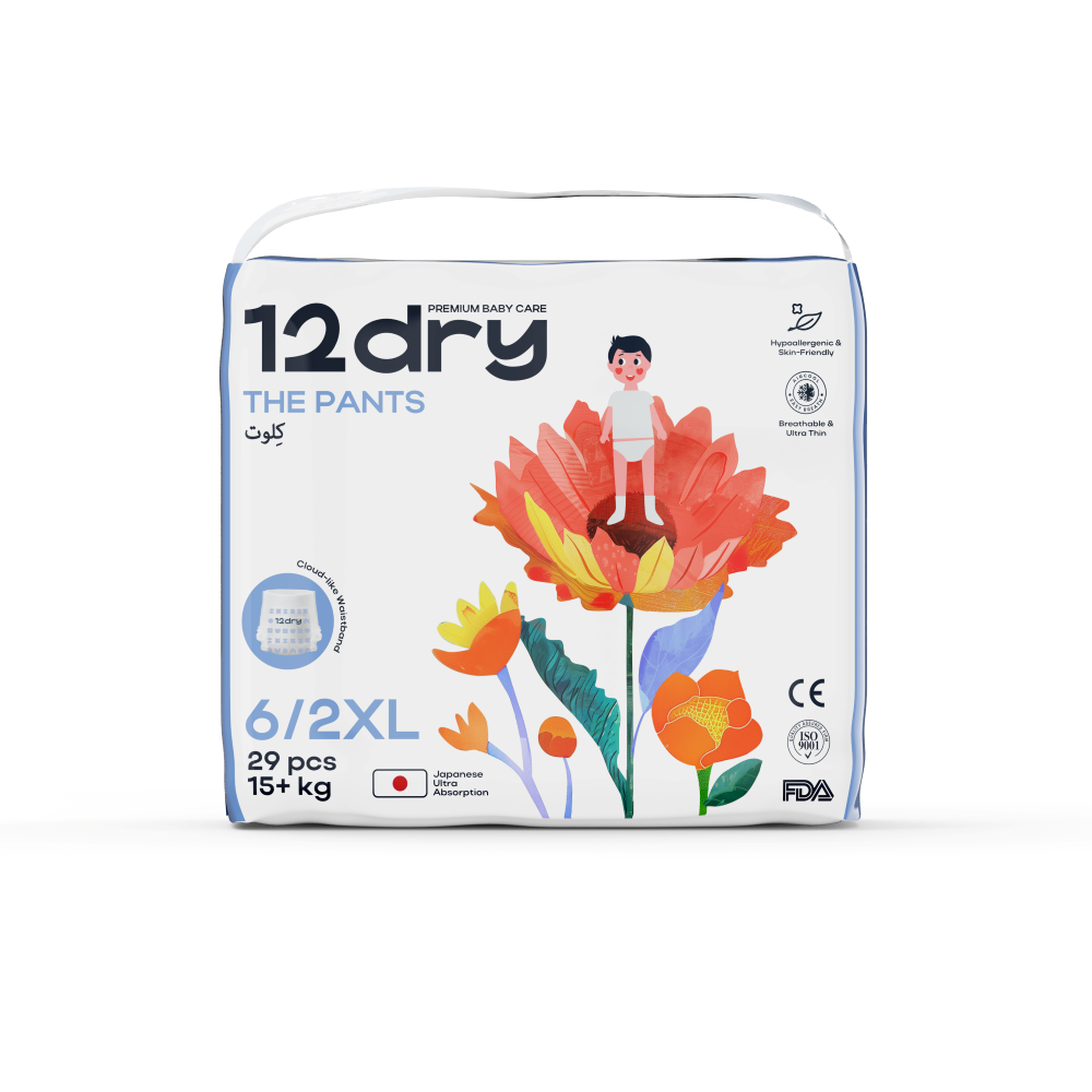 Изображение товара Подгузники-трусики 12Dry XXL 15+ кг (29 шт) наиболее комфортные и сухие