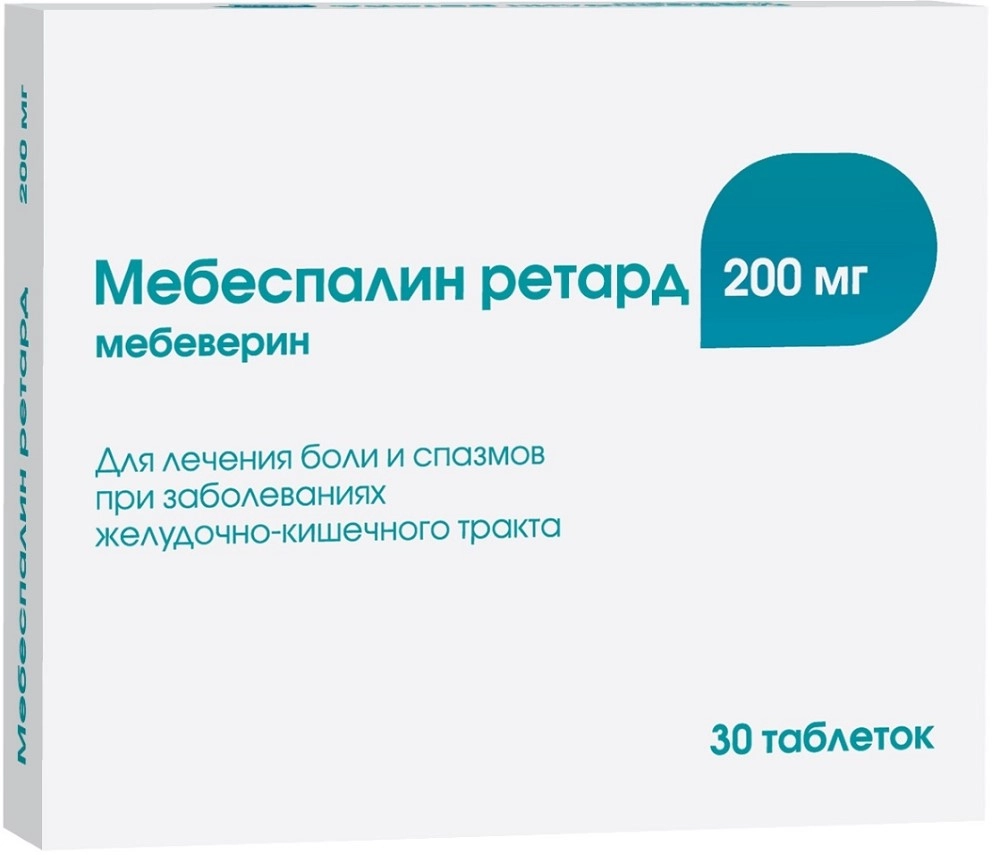 Мебеспалин Ретард цена в Задонске от 468.10 руб., купить Мебеспалин Ретард  в Задонске в интернет‐аптеке, заказать