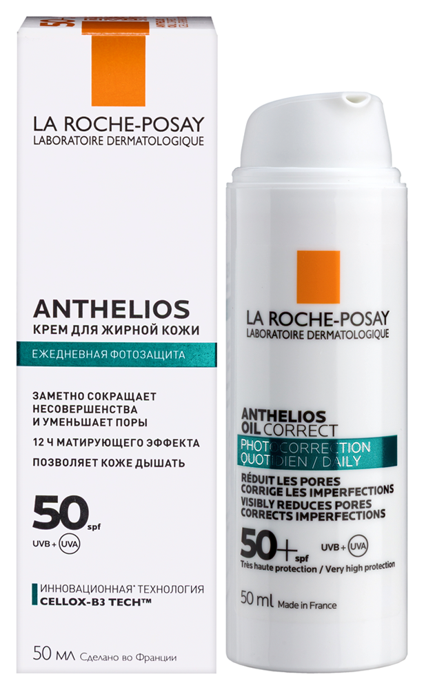 Изображение товара Солнцезащитный крем La Roche-Posay Anthelios SPF 50+ для жирной кожи 50 мл