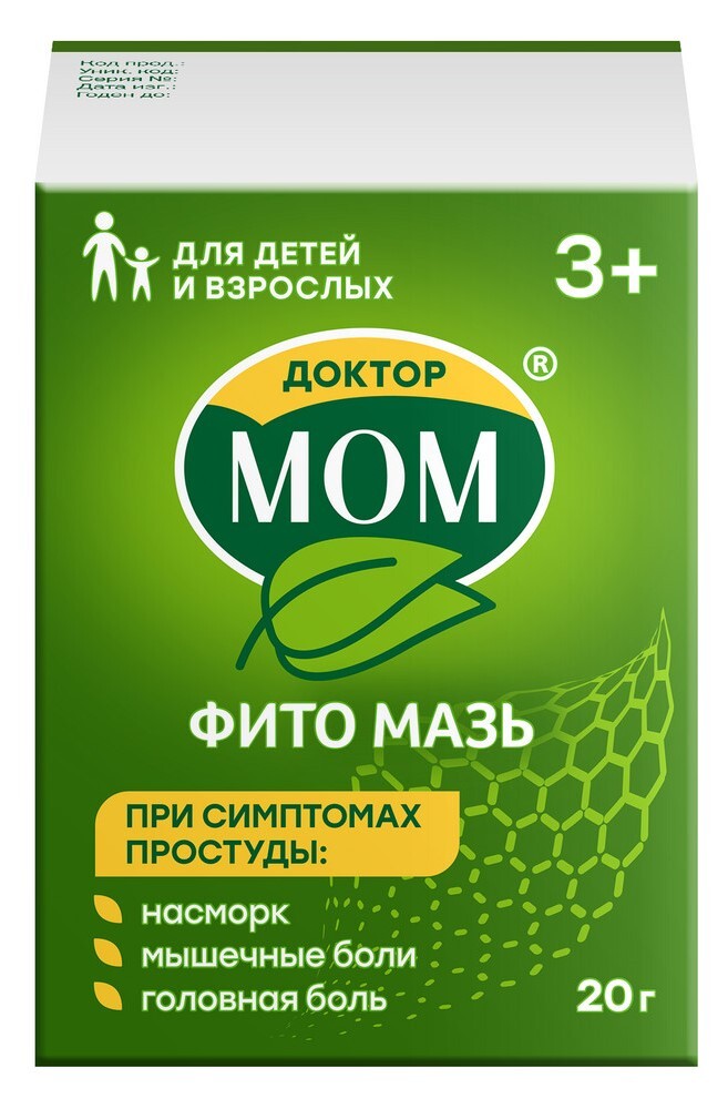 Изображение товара Доктор Мом фито мазь 20 гр для симптоматической терапии