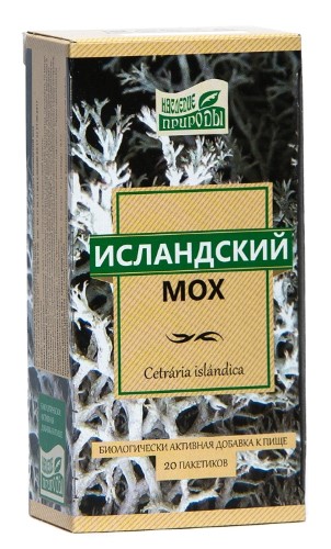 Изображение товара Исландский мох 2 гр 20 шт. фильтр-пакеты Наследие природы