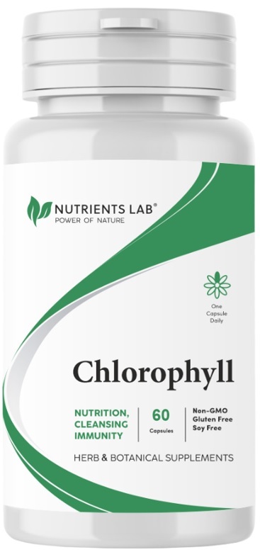 Изображение товара Nutrients lab хлорофилл 60 капсул по 450 мг источник хлорофилла