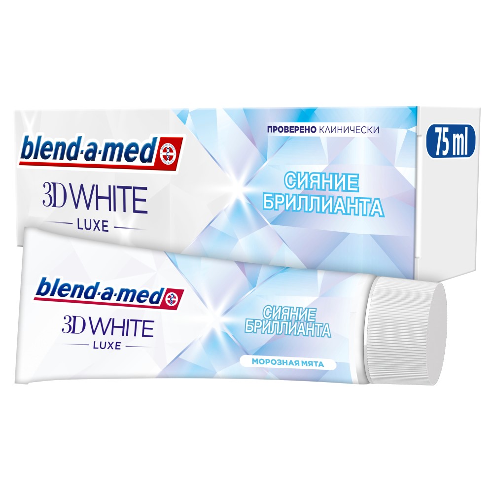 Изображение товара Blend-a-med 3d white luxe сияние бриллианта зубная паста 75 мл для отбеливания и защиты