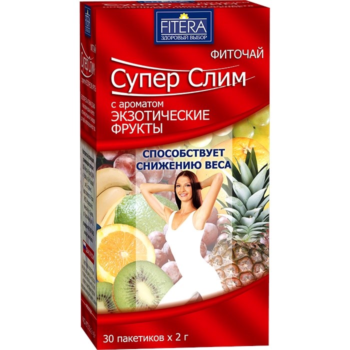 Изображение товара Фиточай супер слим экзот фрукты 2 гр 30 шт. пак