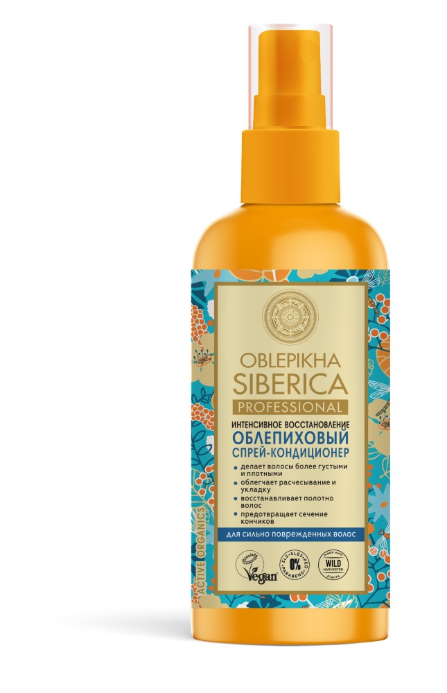 Изображение товара Oblepikha siberica облепиховый спрей-кондиционер интенсивное восстановление 150 мл