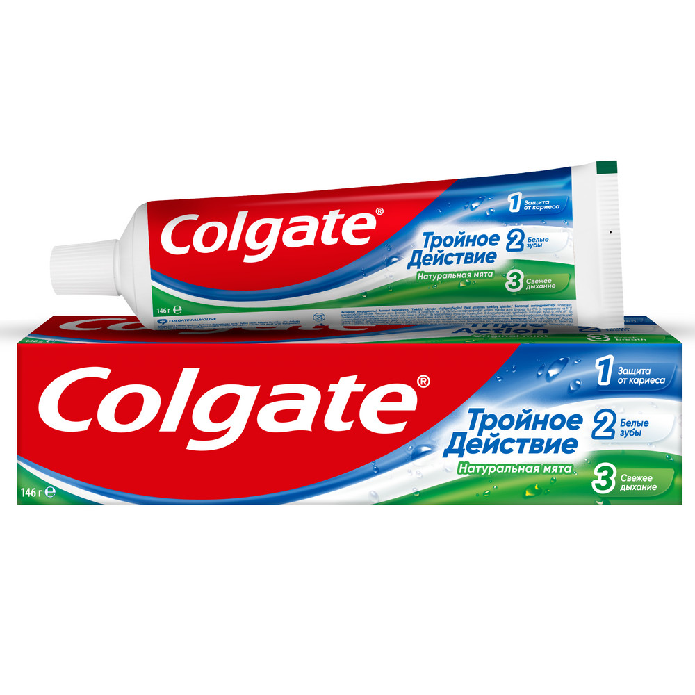 Изображение товара Colgate зубная паста тройное действие натуральная мята 100 мл