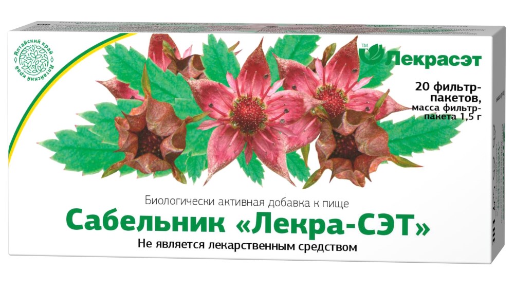 Изображение товара Сабельник лекра-сэт 1,5 20 шт. фильтр-пакеты