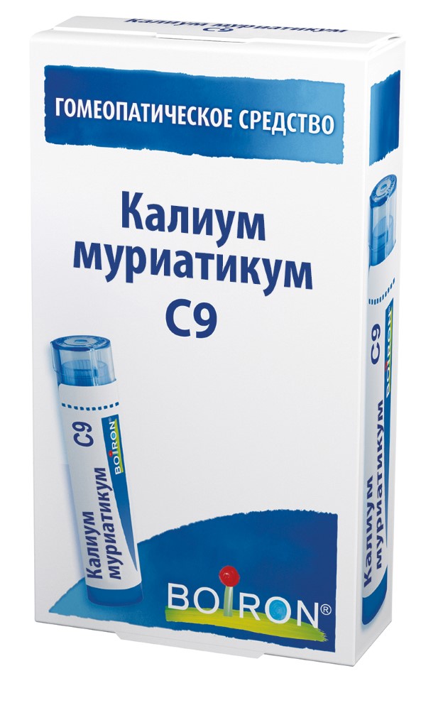 Изображение товара Калиум муриатикум с9 гомеопатический монокомпонентный препарат минерально-химического происхождения гранулы гомеопатические 4 гр