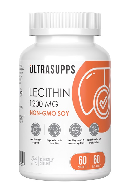 Изображение товара Ультрасаппс лецитин 60 капсул по 1850 мг для поддержки здоровья организма