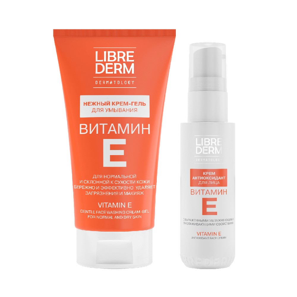 Изображение товара Набор ЛИБРИДЕРМ ВИТАМИН Е: крем-гель для умывания + крем-антиоксидант для лица