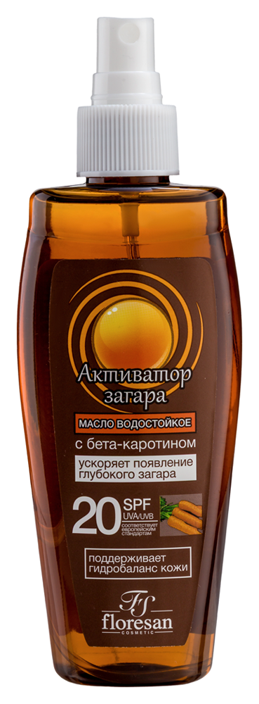 Изображение товара Floresan масло водостойкое активатор загара spf 20 150 мл