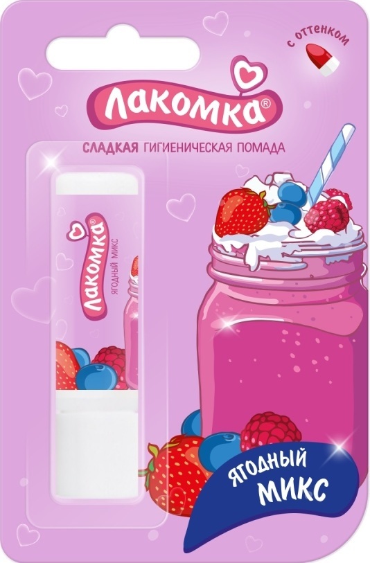 Изображение товара Лакомка ягодный микс помада губная гигиеническая 2,8